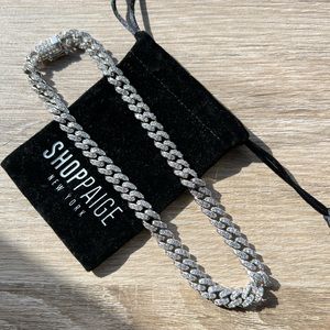 SHOP PAIGE ‘BABY ICED CUBAN NECKLACE’ *NEW*